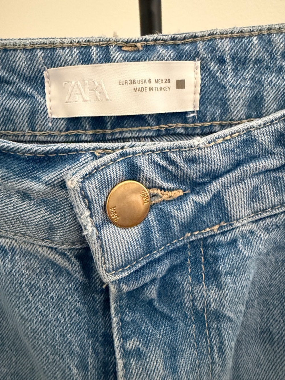 Zara Pale Blue Wide-Leg Jeans - Picture 5 of 6